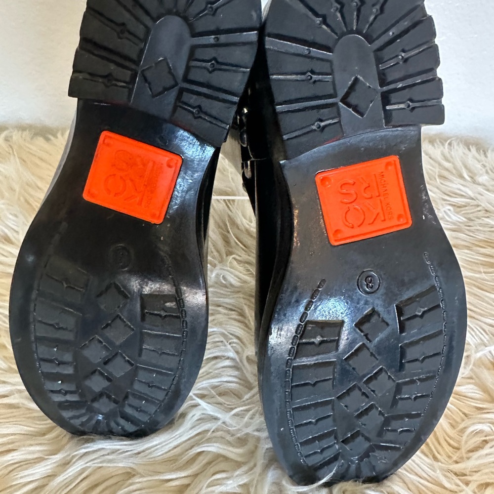 Kors Michael Kors Black Robber Rain Boots - Picture 2 of 7